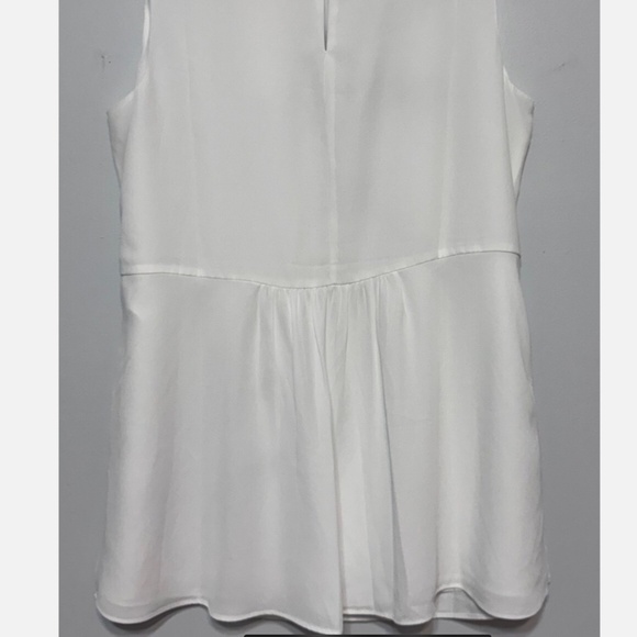 WHBM Embroidered Tunic Tank Top in White Multi sz 2 EUC - Picture 7 of 7